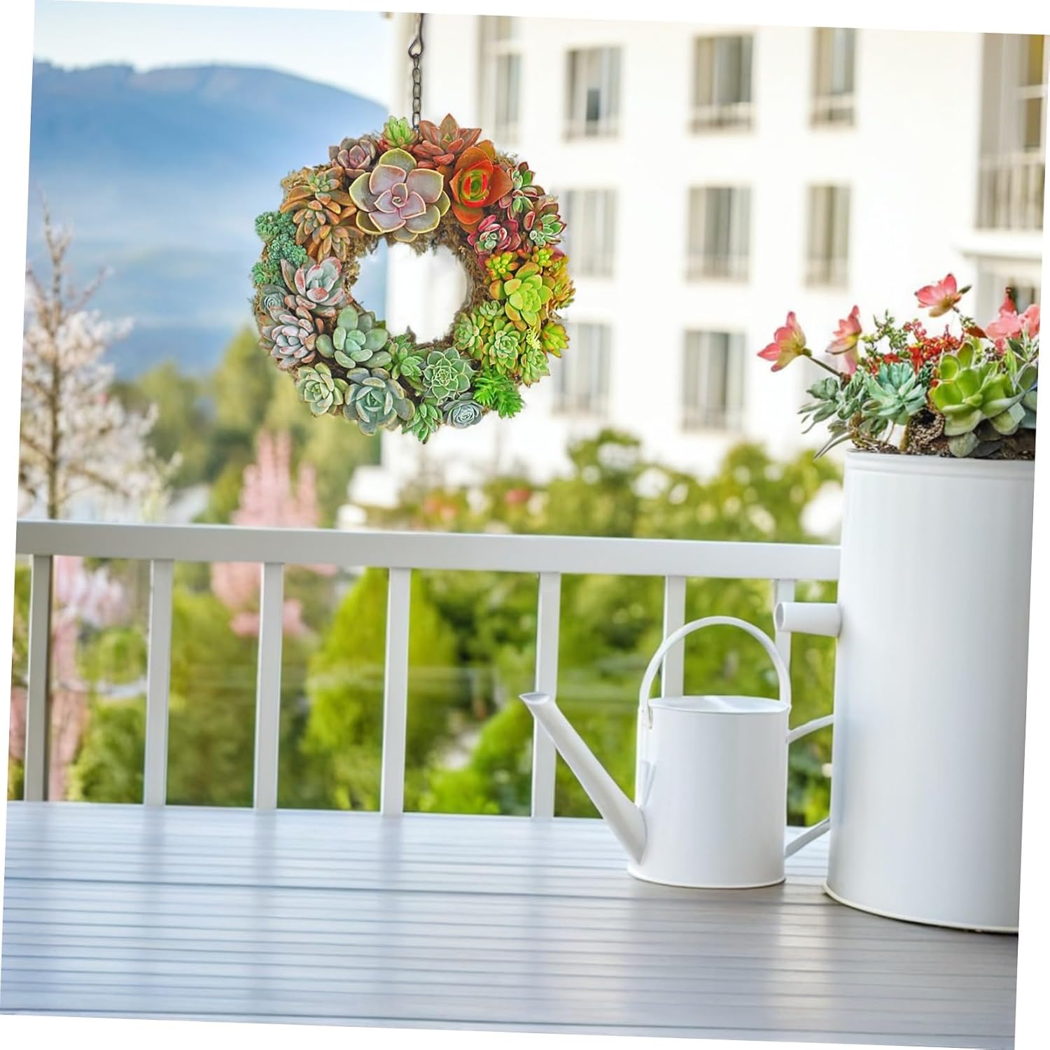 Round Wire Wreath Forms: 8.26in Wire Wreath Frame Hanger Succulent Metal Hanging Plant Holder - Metal Frame Form Hanger Air Plant Heart (NO s)