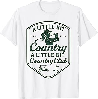 Country Golf Southern Cowgirl Golfing Country Club Golfer T-Shirt