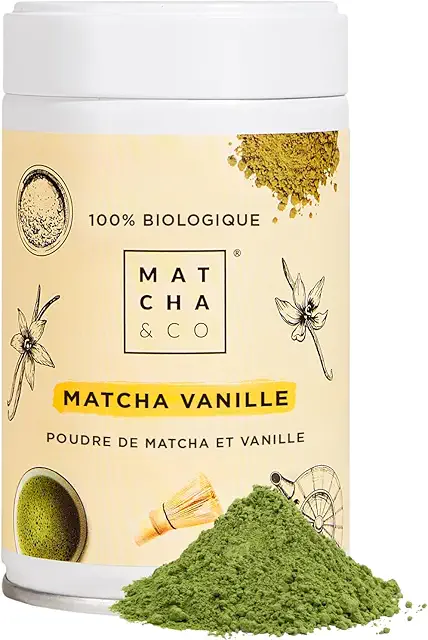 Matcha & CO Thé Vert Vanille en Poudre 80g - Anatae Matcha Japonais