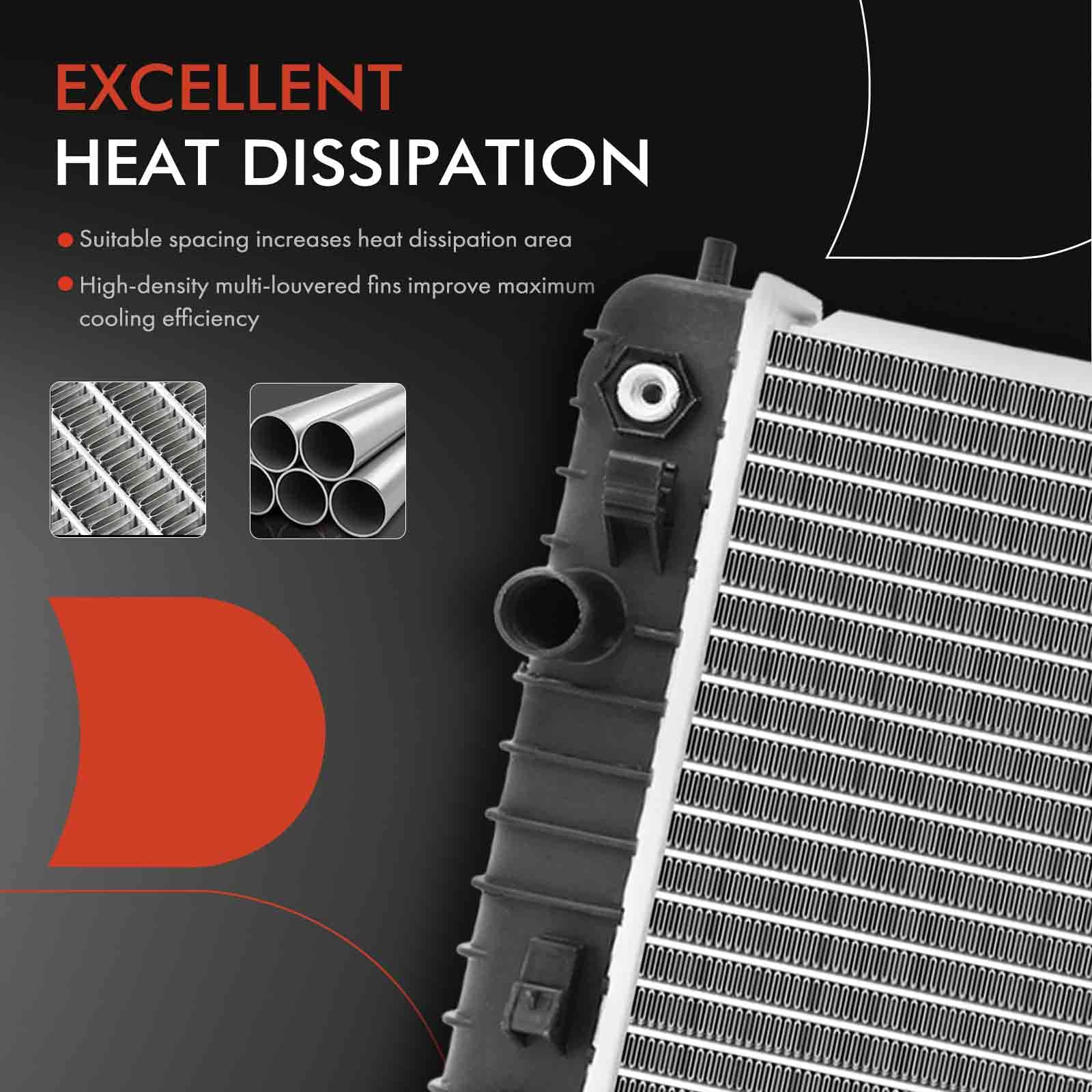 OEM 13539 CU13539 Compatible Radiator A-Premium Engine Coolant Radiator Replacement For Honda HR-V 2016-2020 1.8L Manual Transmission - Direct Fit HR-V Cooling System - View #2