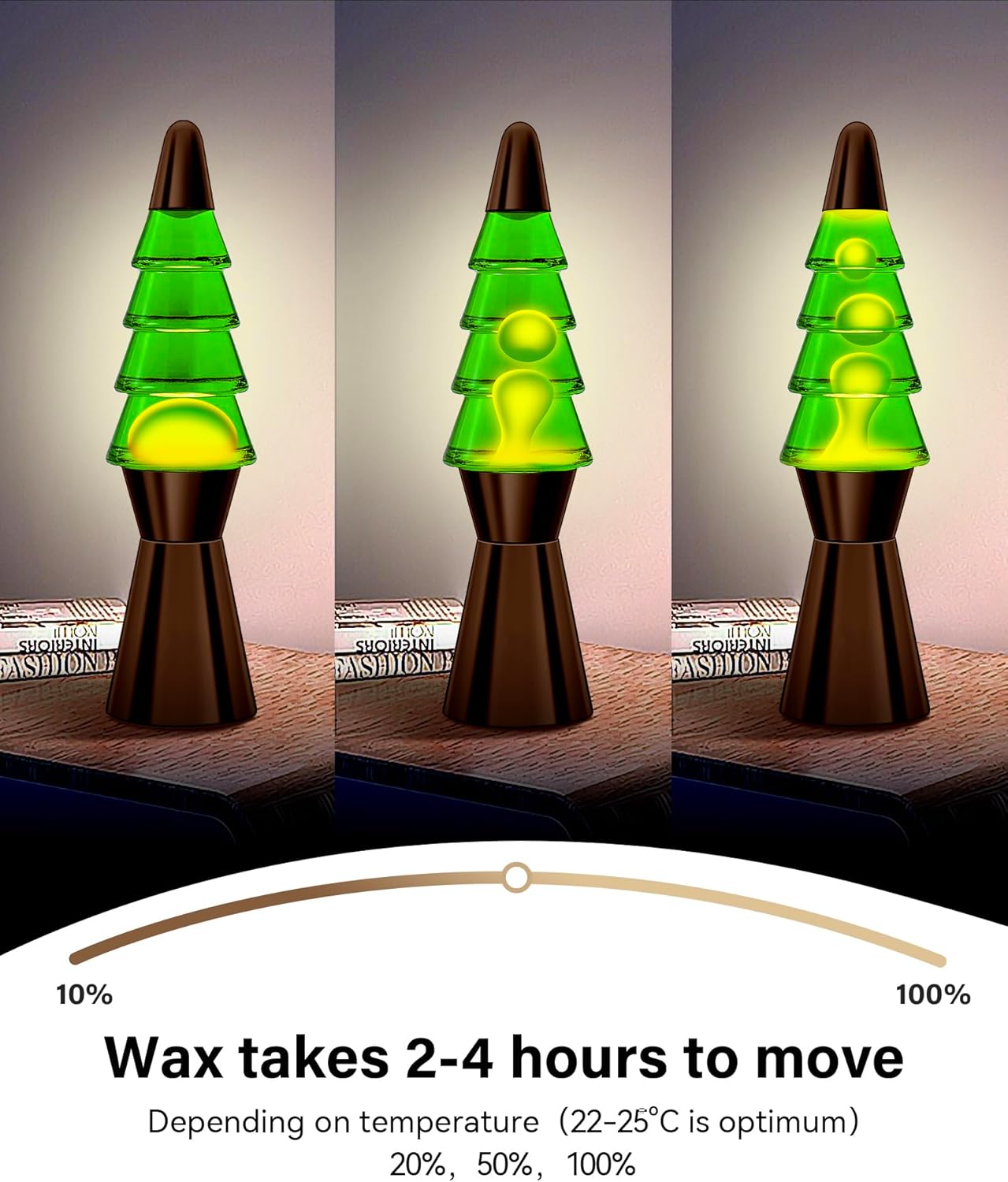 Christmas Tree Liquid Motion Lamps - 14.5 Inch Black Large Christmas Tree Night Lights Table Lamp for Adults Kids, Mood Lighting Home Decor Christmas Unique Gifts