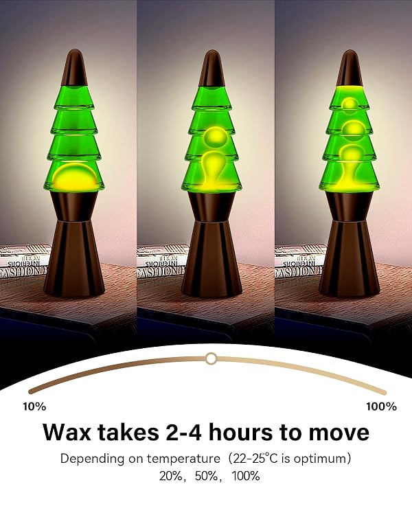 Lazzgan Christmas Tree Liquid Motion Lamps - 14.5 Inch Black Large Christmas Tree Night Lights Table Lamp for Adults Kids, Mood Lighting Home Decor Christmas Unique Gifts by Lazzgan - Image 4