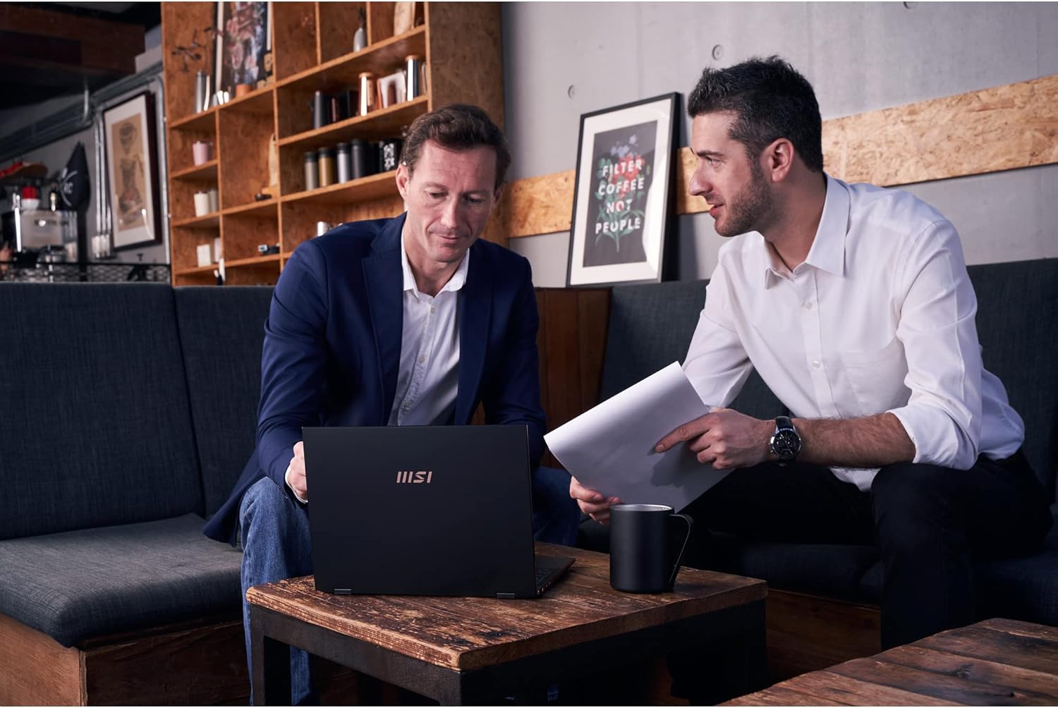 MSI Summit E13 Flip Evo 13.4" FHD+ 120hz Touch 2 in 1 Business Laptop: Intel Core i7-1260P Iris Xe 16GB LPDDR5 512GB NVMe SSD, 360-Degree Flip, Thunderbolt 4, MSI Pen, Win 11 Pro: Ink Black A12MT-002