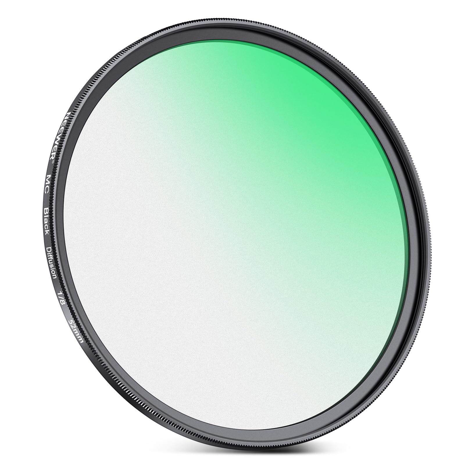 NEEWER 52mm Filtre de Diffusion Noir 1/8 pour Effet Cinématographique Brumeux, Filtre Ultra-mince à Nano-revêtements Multiples pour Photographie de Portrait Vlog et de Vidéo