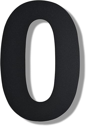 Miniatura 9 de BetLight Números de casa modernos, número de dirección flotante de acero inoxidable de 10 pulgadas de alto para exteriornegronúmero 4