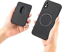 Vista 9 de Asuwish Funda de teléfono para iPhone XR 6.1 con protector de pantalla de vidrio templado, delgada y soporte para tarjeta de crédito, accesorios