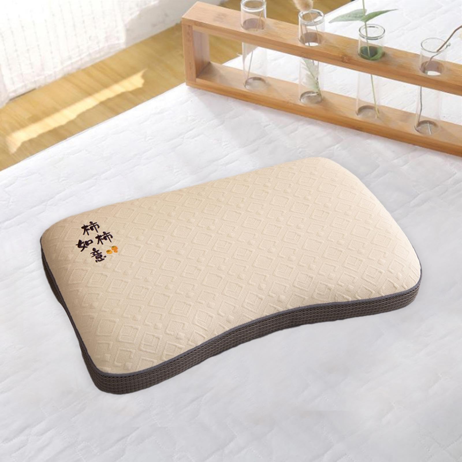Almohada de Cáscara de para Dormir en Cualquier Posición, de Algodón Y Práctica.