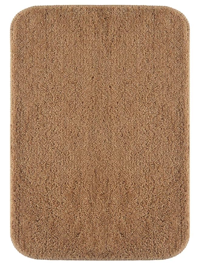 Image of Shree JEE Home Solid Microfibre Bathroom Mat Soft and Non-Slip Mat for Kitchen Door and Bedroom (40x60cm) Pack of 2 (Beige)