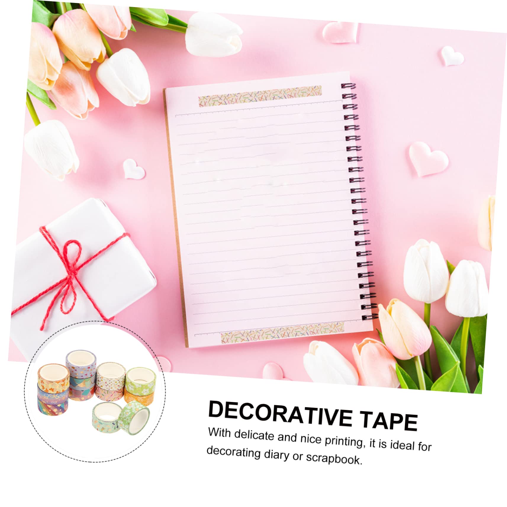 COHEALI 36 Di Nastri Washi Decorativi Per Scrapbooking Adesivi Facili Da Staccare Set Di Nastri Per Quaderni