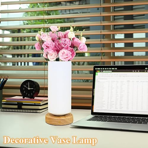 Miniatura 7 de Strackvial Lámpara de noche táctil, lámpara de mesa de jarrón, lámpara de flores recargable sin interrupciones, lámpara de escritorio, lámpara de