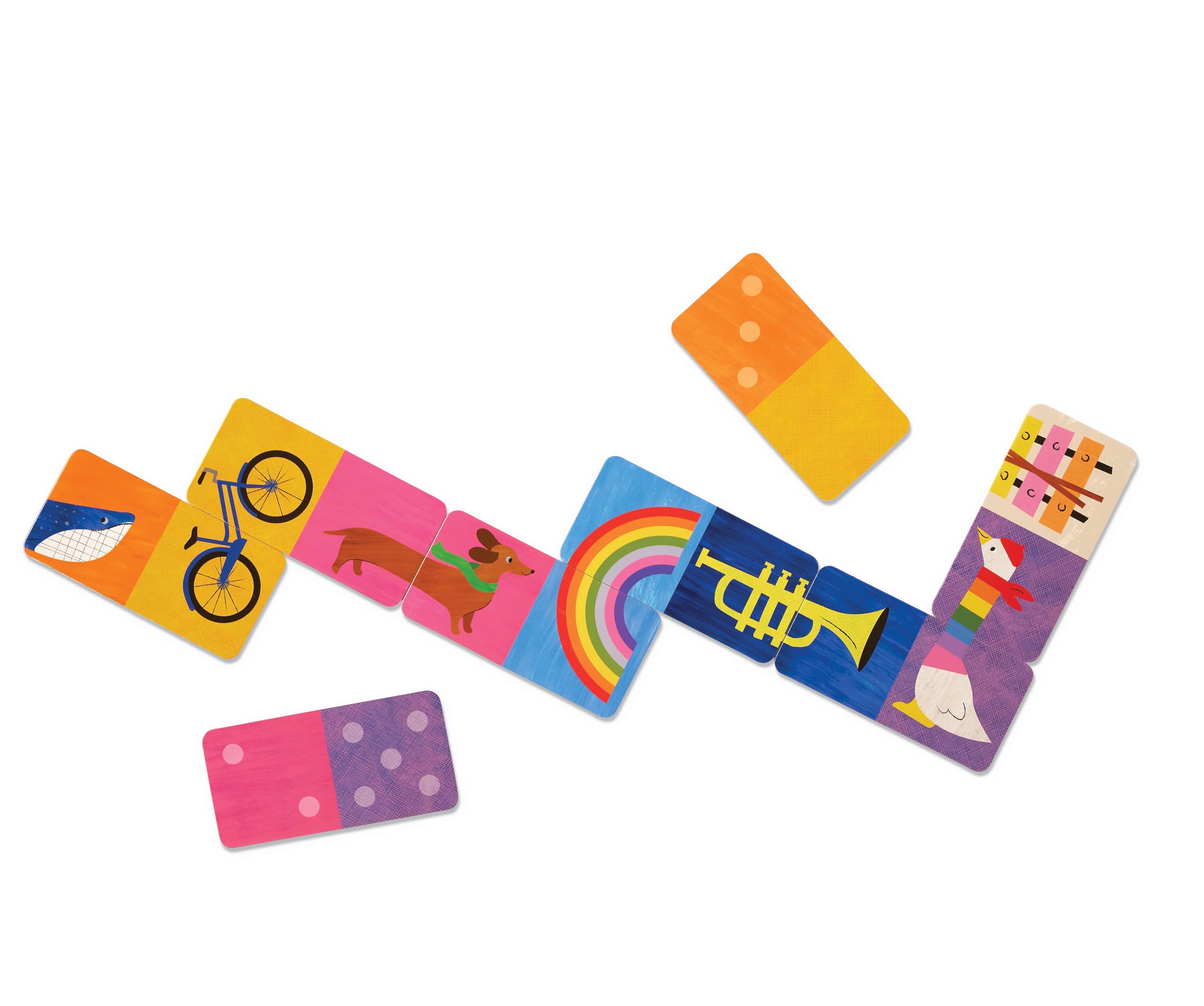 Crocodile Creek Dominos Game for Kids, Image and Number Matching Challenge for 2-4 Players - Image 2