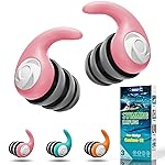 Waterproof Swimming Ear Plugs for Adults - 3 Pairs of Reusable Soft Silicone Swim Earplugs,Perfect for Surfing, Diving,Pool,Showering and Other Water Sports - Keep Water Out and Ear Protection