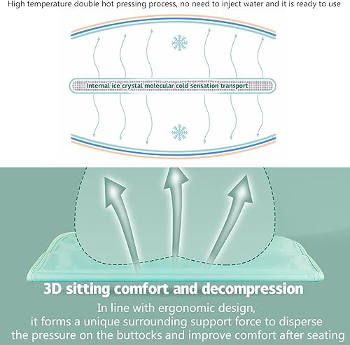 Miniatura 4 de TUNKENCE Almohadillas para sillas de comedor, cojines de silla para sillas de comedor, cojín de enfriamiento de verano, cojín de hielo, artefacto de