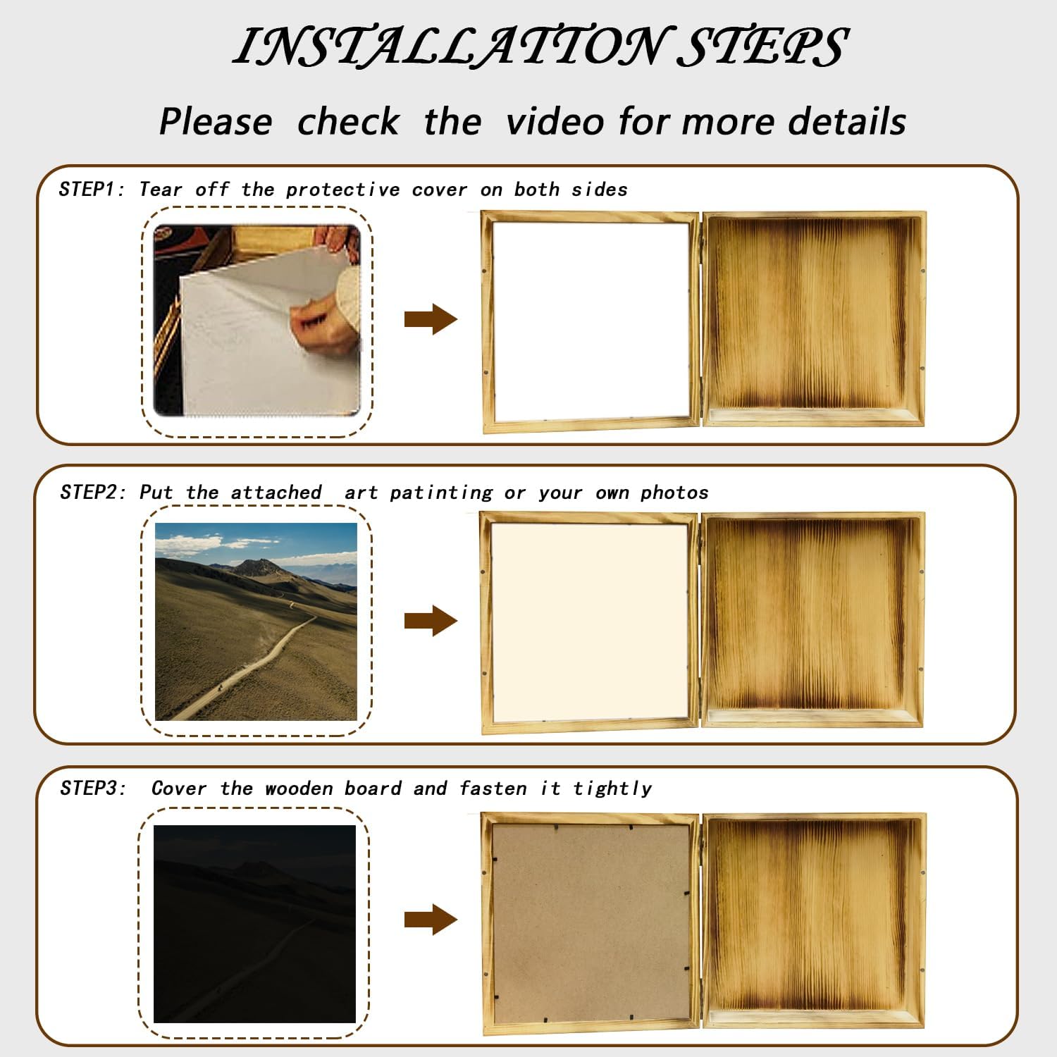 Hidden Gun Storage Picture Frame Compartment Furniture, Firearm Concealment Shelf Wall Decor, Wooden Pistol Box for Home Hidden Gun Storage Picture Frame Compartment Furniture, Firearm Concealment Shelf Wall Decor, Wooden Pistol Box for Home