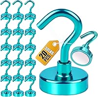 Vista 15 de Diymag Ganchos magnéticos en S, fuertes y resistentes, 30 lb de capacidad, para crucero, aula, refrigerador, cabañas, parrilla, cocina, garaje