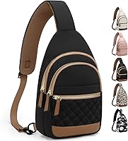 Capolo Waterproof Sling Bag for Women Men - Medium Crossbody Fanny Pack with Adjustable Strap, Chest Bag for Travel Hiking (Black)