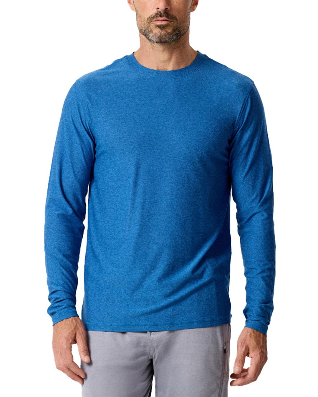INTO THE AM Camiseta deportiva de manga larga Dri-Fit para hombre, talla S-3XL, absorbe la humedad, para entrenamiento y correr