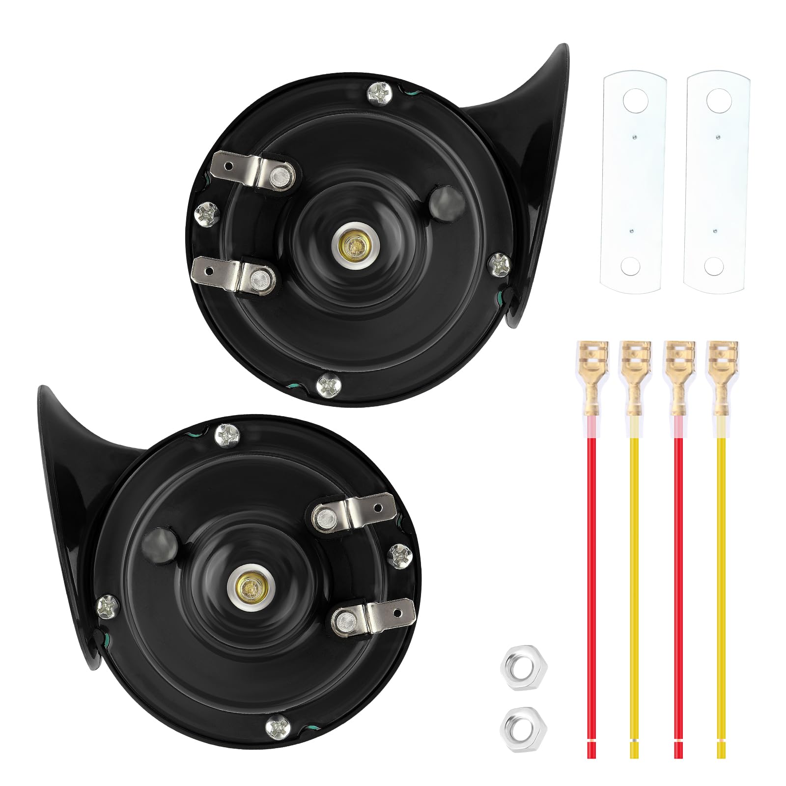 2PCS 12V 300DB Super Loud Train Air Horn Waterproof Motorcycle Car Truck SUV Boat