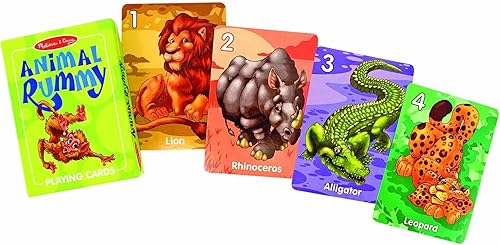 Miniatura 10 de Melissa & Doug Juego clásico de juegos de cartas - Old Maid, Go Fish, Rummy - Certificado FSC