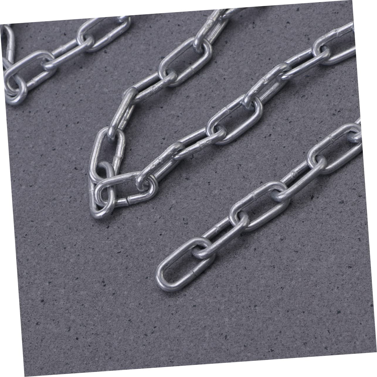 NAMOARLY Iron Chain Link Chain Heavy Duty Chain Galvanized Chain Towing Chain Pendant Light Chain Hook Chain of Chain Hanging Chain Safety Chain Coil Chain Zinc Plated Chain Silver