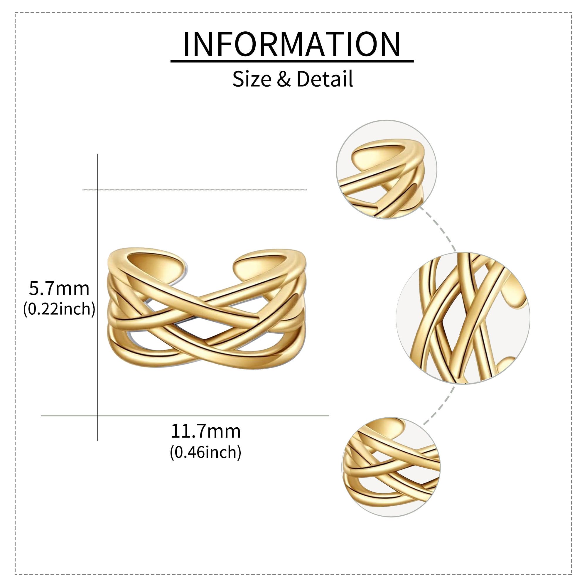 Keltisch Ohrmanschetten Sterling Silber Keltischer Knoten Clip auf Ohrringe Non Piercing Schmuck für Damen (Gold Ohrmanschetten)
