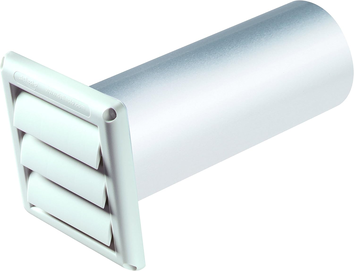 Deflecto Bathroom or Dryer Vent, 4", White (SVHAW4/12-A)