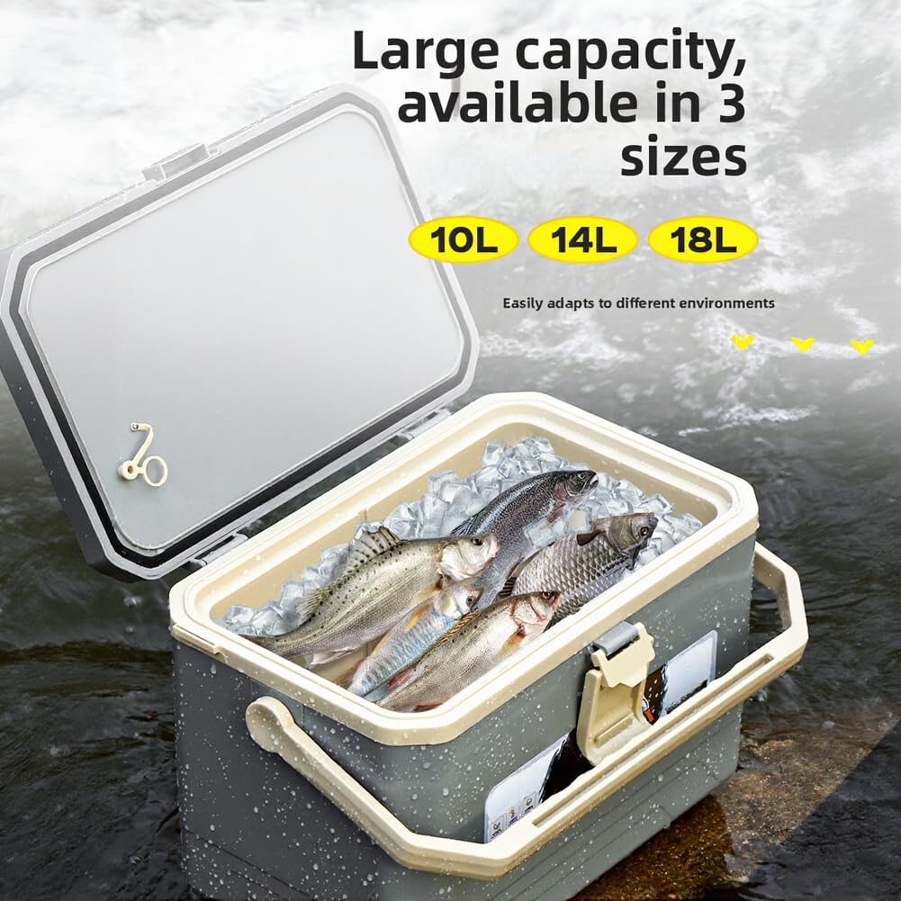 Caja térmica de pesca aislada de 10 L a prueba de fugas