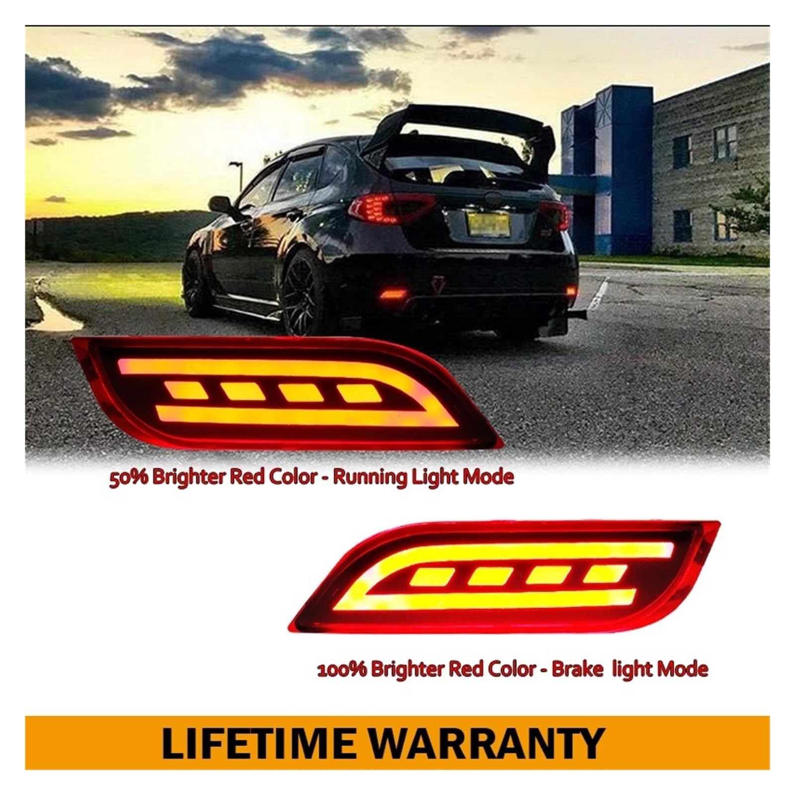 Do świateł odblaskowych zderzaka Subaru Impreza WRX STi XV Crosstrek