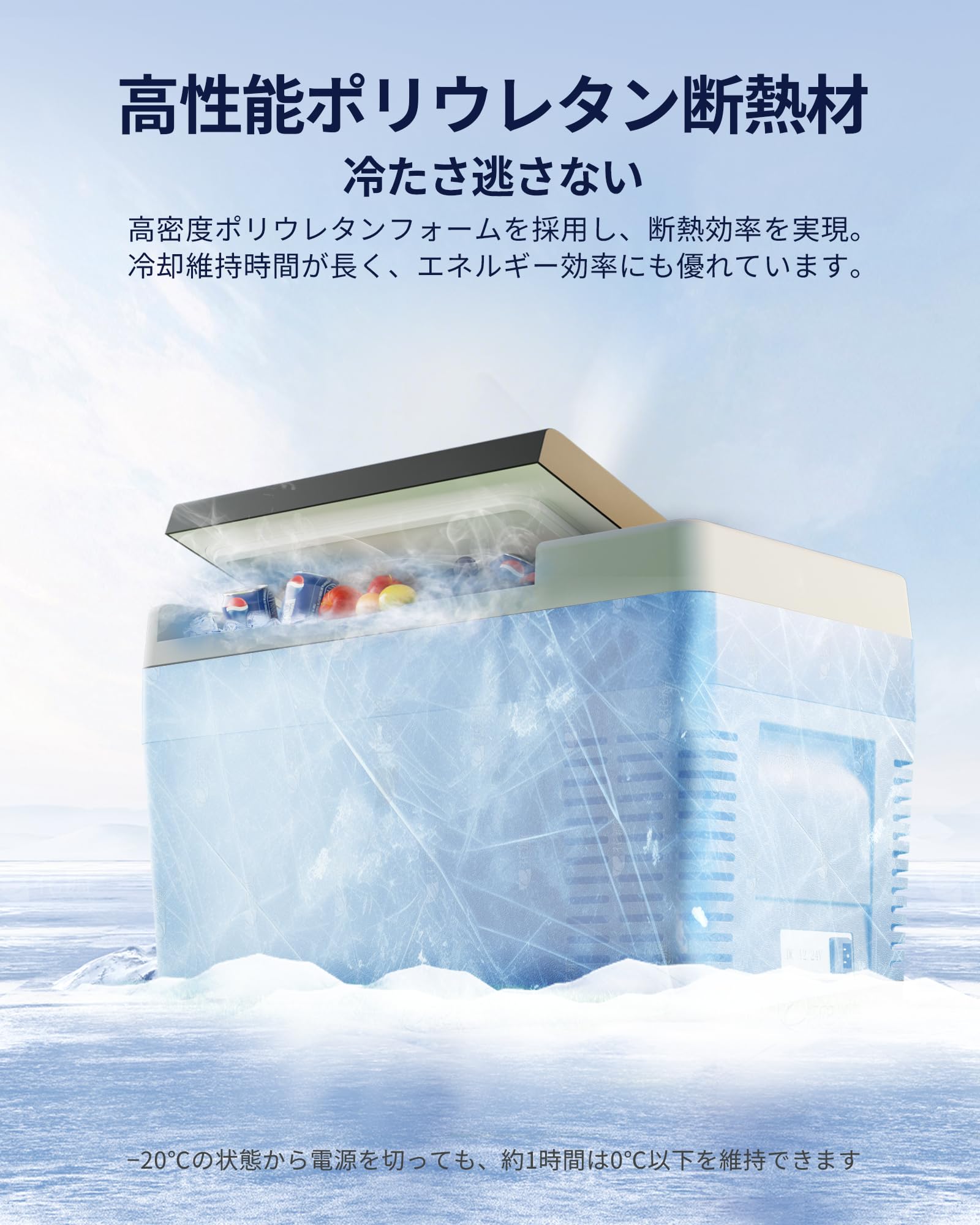 Amazon.co.jp: EUHOMY 車載冷蔵庫 ポータブル冷蔵庫 小型 18L 【-20
