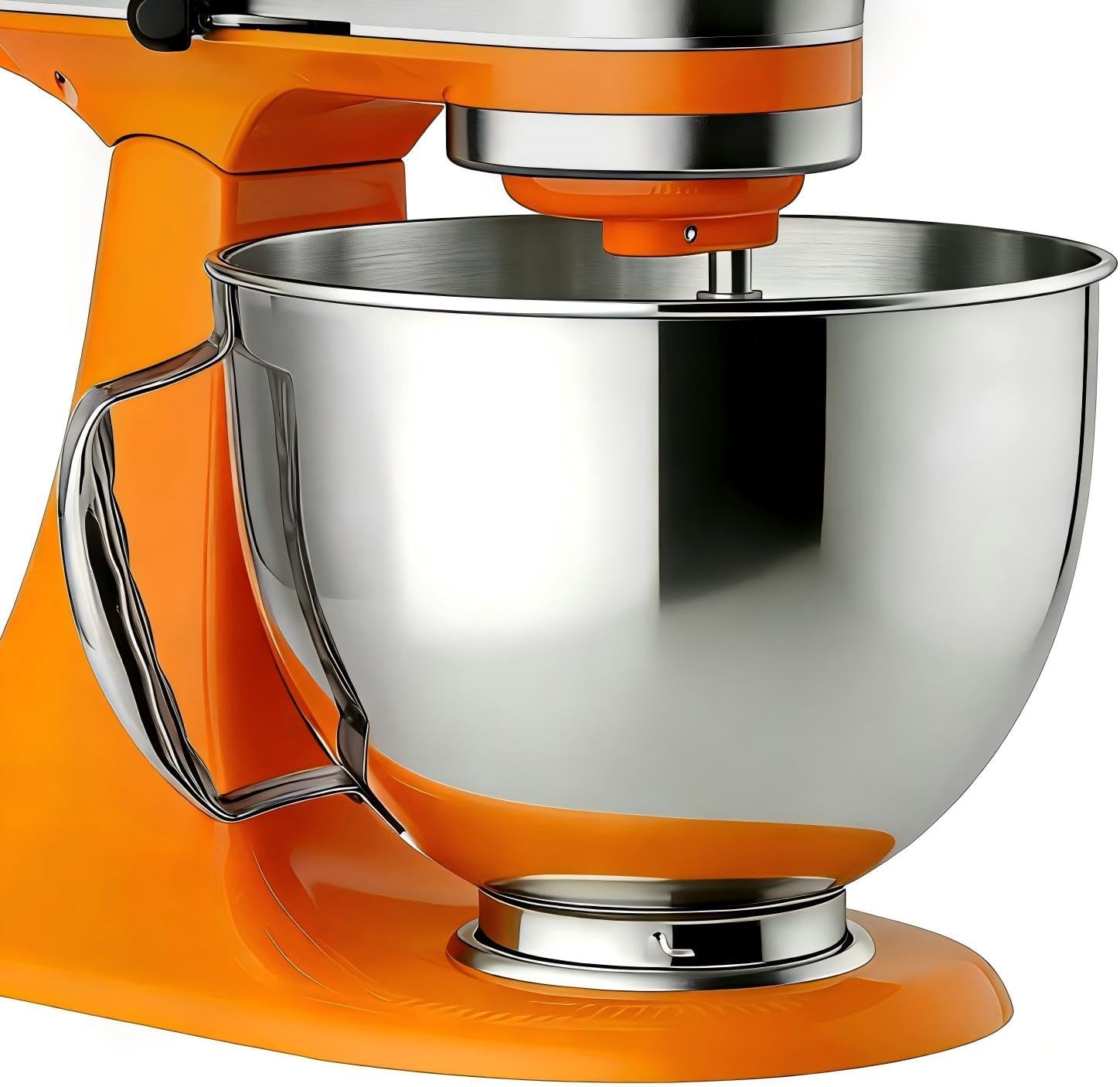 Stainless Steel Mixer Bowl Fit for KitchenAid Artisan&Classic Series 4.5-5 QT Tilt-Head Stand Mixer, Mixing Bowl with Comfortable Handle