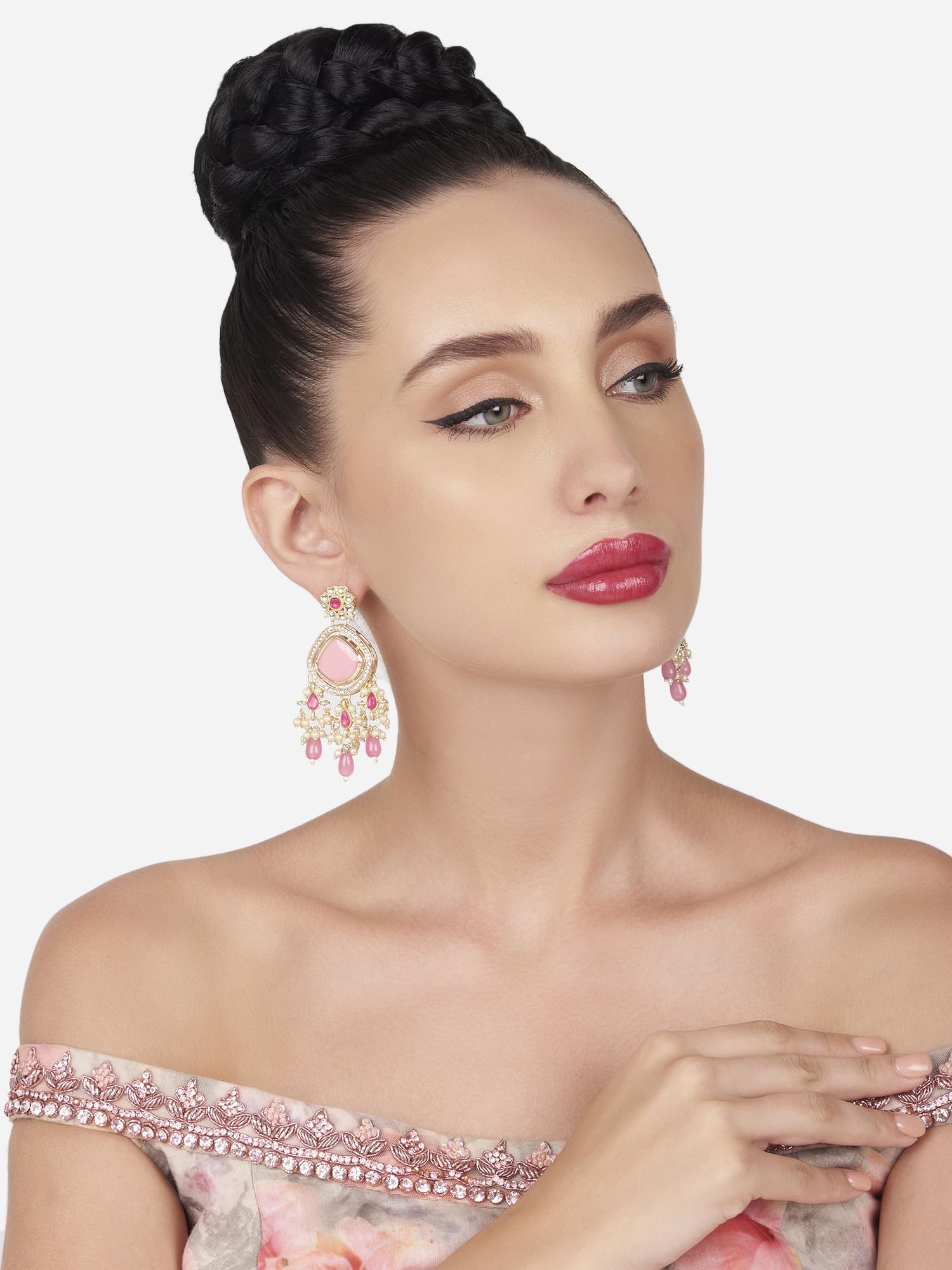 Austrian Diamond Dangle Earrings - ZPFK16186