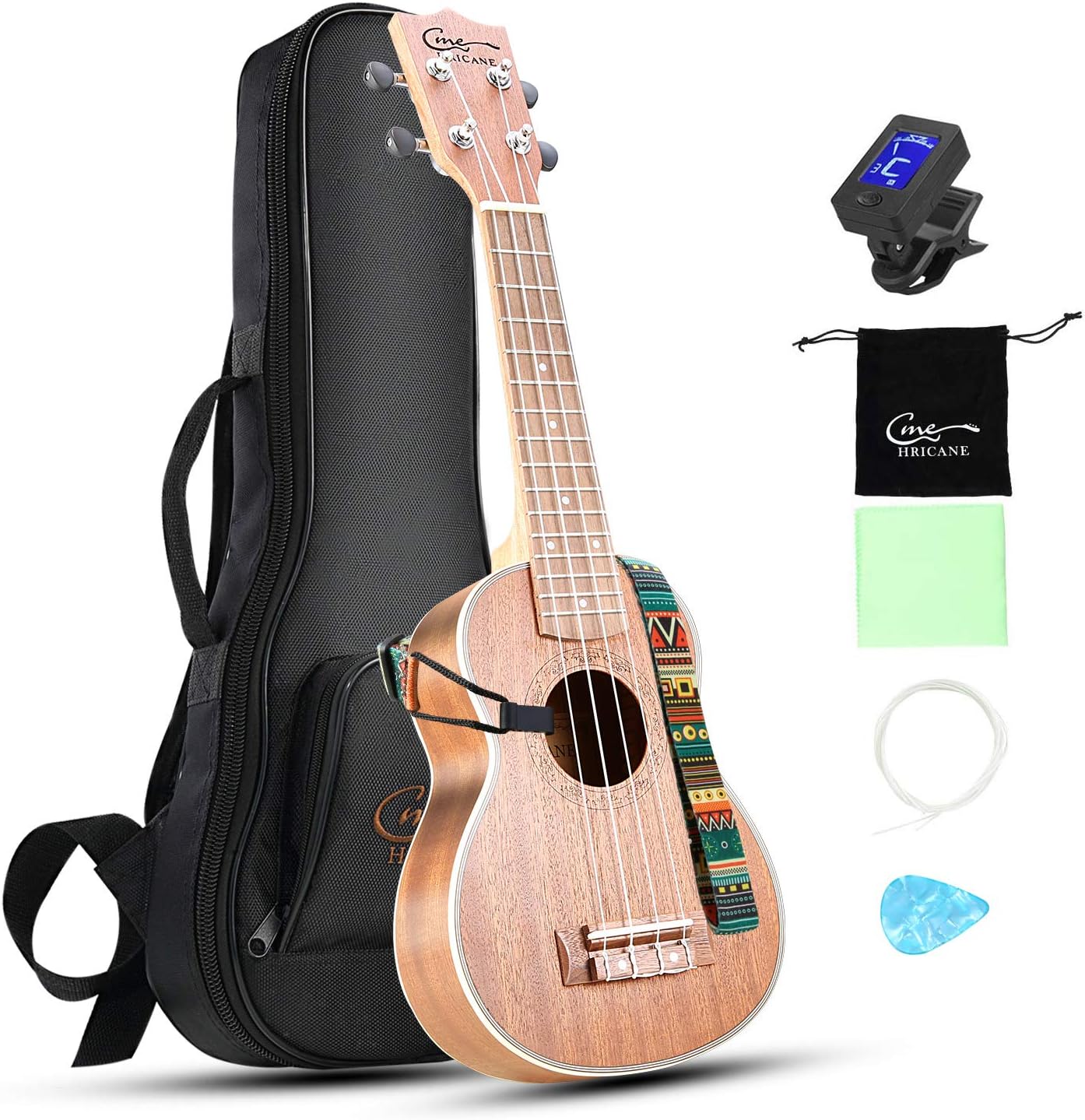 ukulele tenore con sacchetti da concerto