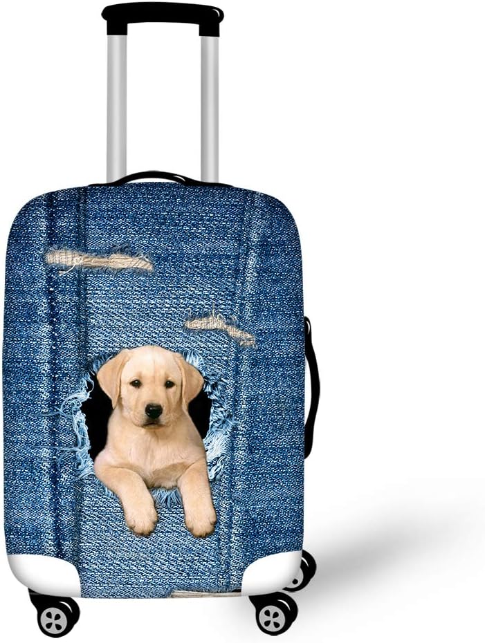 Luggage Protector Suitcase Cover Novelty Cute Animal Luggage Cover Anti-scratch Elastic Travel Suitcase Protector Fits 18-32 Inch (Polar bear, XL)