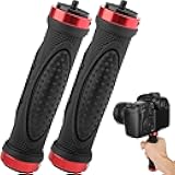 Camera Handle Grip Mount, ChromLives 1/4'' Camera Stabilizer, DSLR Top Handheld Grip with 1/4'' Male Screw for Digital Video Camera Camcorder Action Camera LED Video Light Smartphone 2Pack