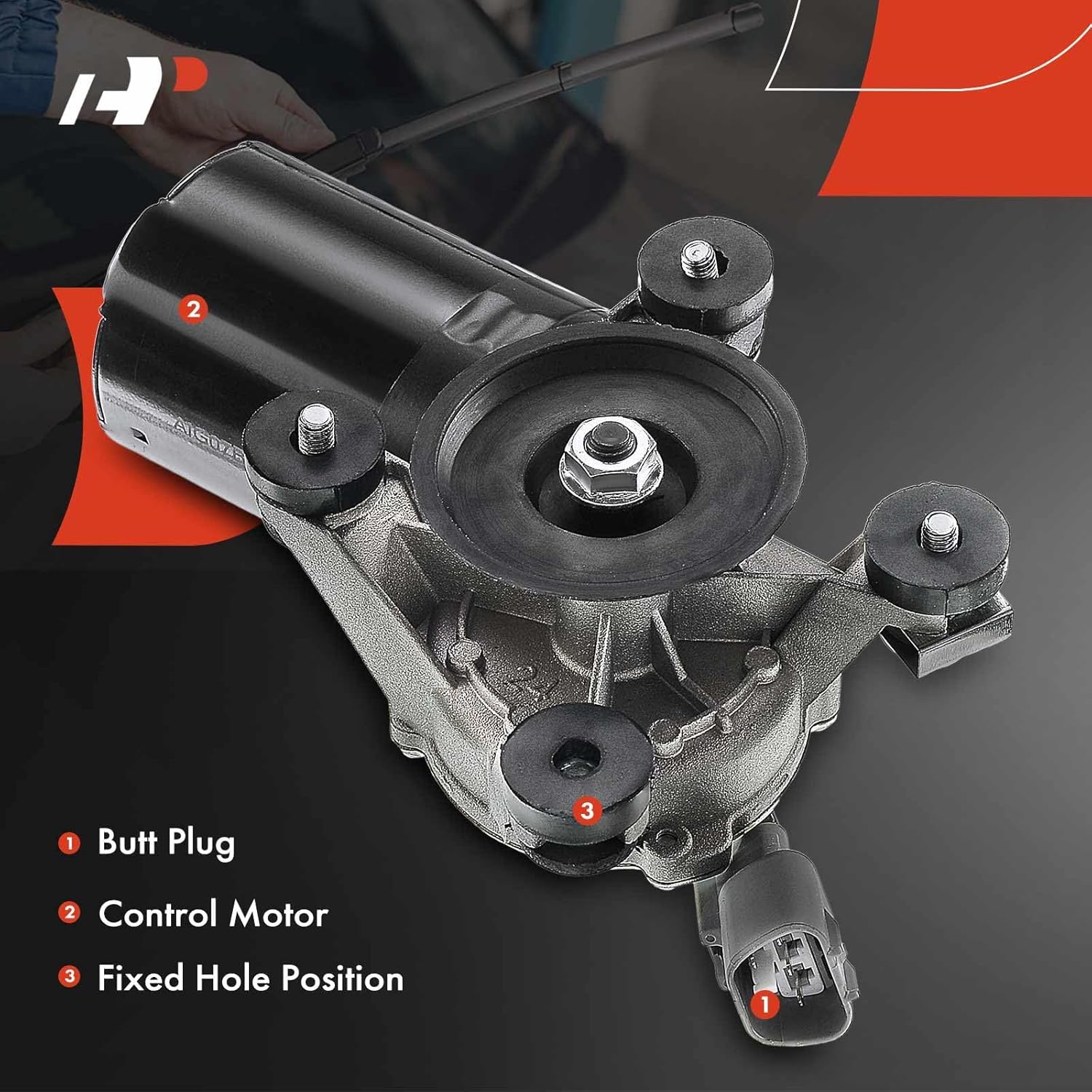 A-Premium Front Windshield Wiper Motor Without Washer Pump Compatible with Toyota Tercel 1997-1999, Paseo 1998, 1.5L, 5-Pin, Replace# 85110-16650