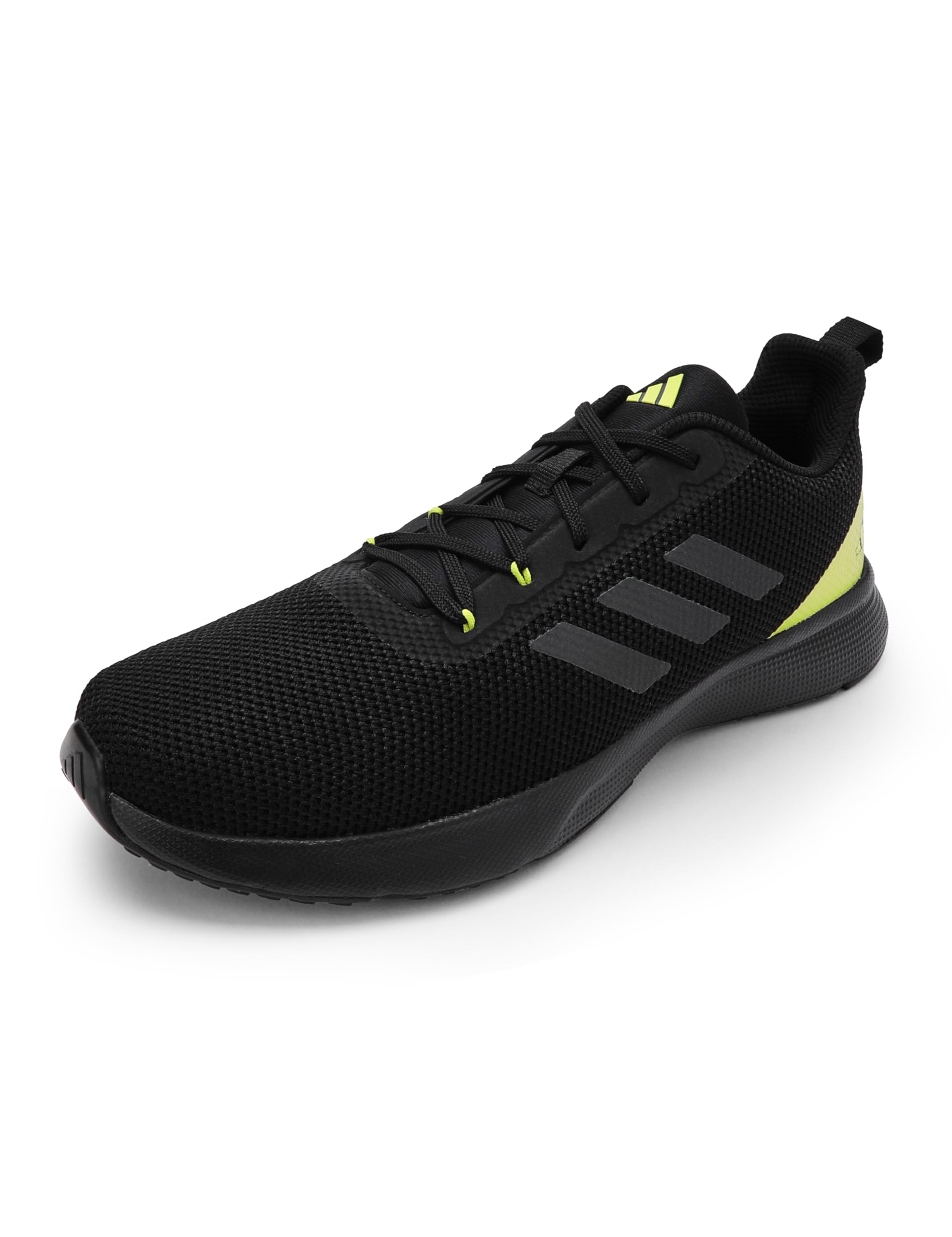 Adidas Mens Glowrun Reflective M CBLACK/GRESIX/ACIYEL Running Shoe - 10 UK (EY2991)