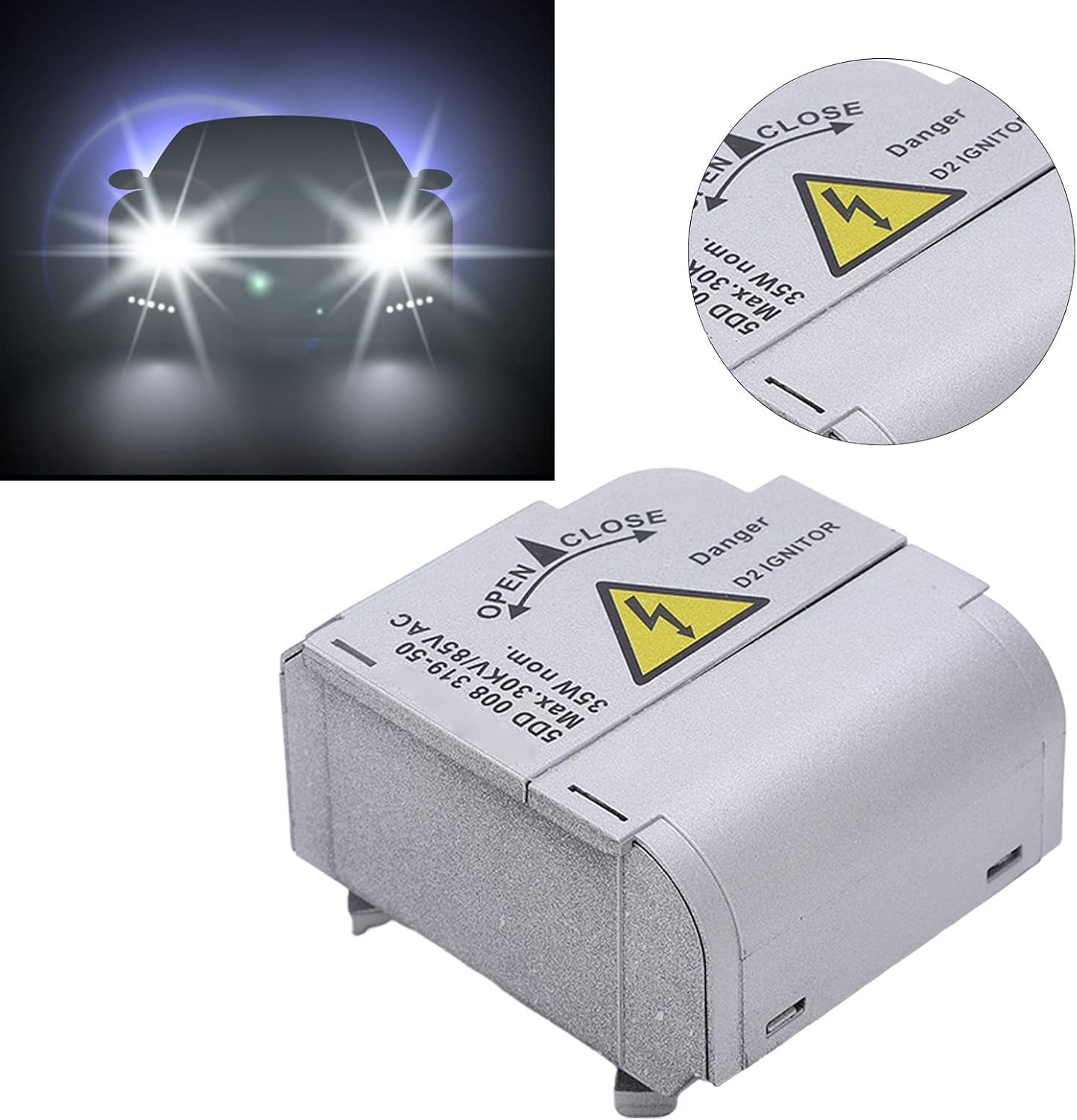 Xenon Ballast Igniter, 0028202526 4E0941471 Headlight Igniter Replacement Easy Installation Stable High Strength for Car