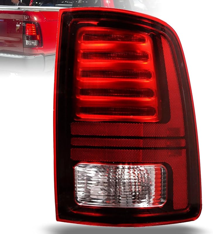 Lanterna traseira LED direita Lochnchn com lente vermelha para Ram 1500, 2500 e 3500 – 1 unidade