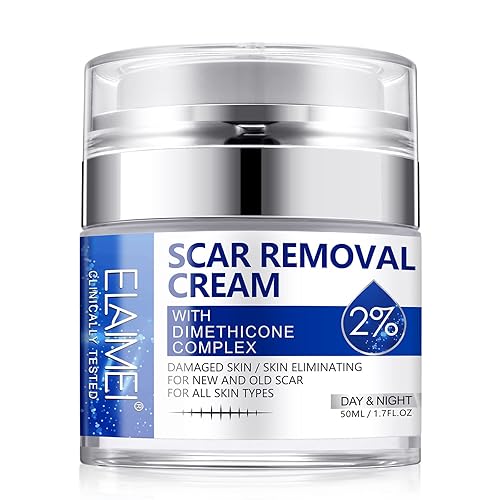 Miniatura 11 de Crema para eliminar cicatrices, gel avanzado para tratamiento de cicatrices quirúrgicas, cicatrices de acné, cesárea, quemaduras, estrías, para