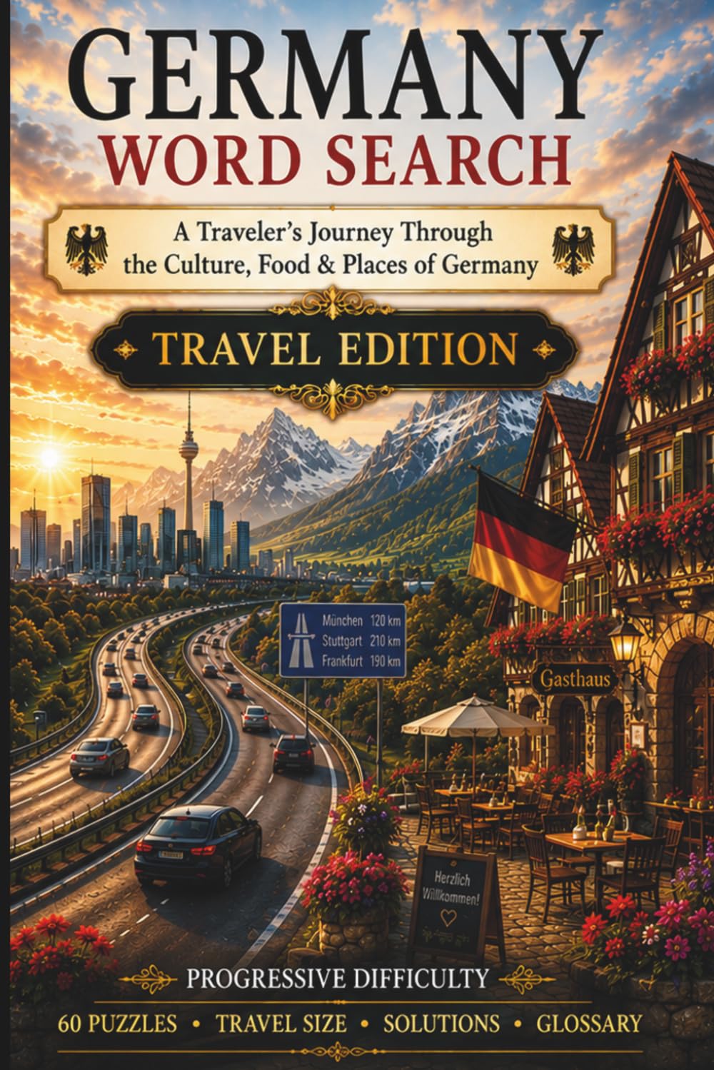 Germany Word Search: A Traveler's Journey Through the Culture, Food & Places of Germany (World Travel Word Search)