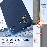 Vista 394 de Miracase Funda diseñada para iPhone 13 Pro Max con protector de pantalla, [forro de microfibra suave antiarañazos], funda protectora de silicona
