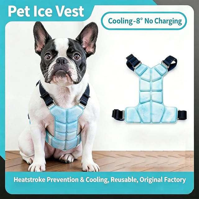 Foto 2 de 8 de Oxxggkao Chaleco de refrigeración para perros con tecnología Pcm, ropa para primavera, clima cálido