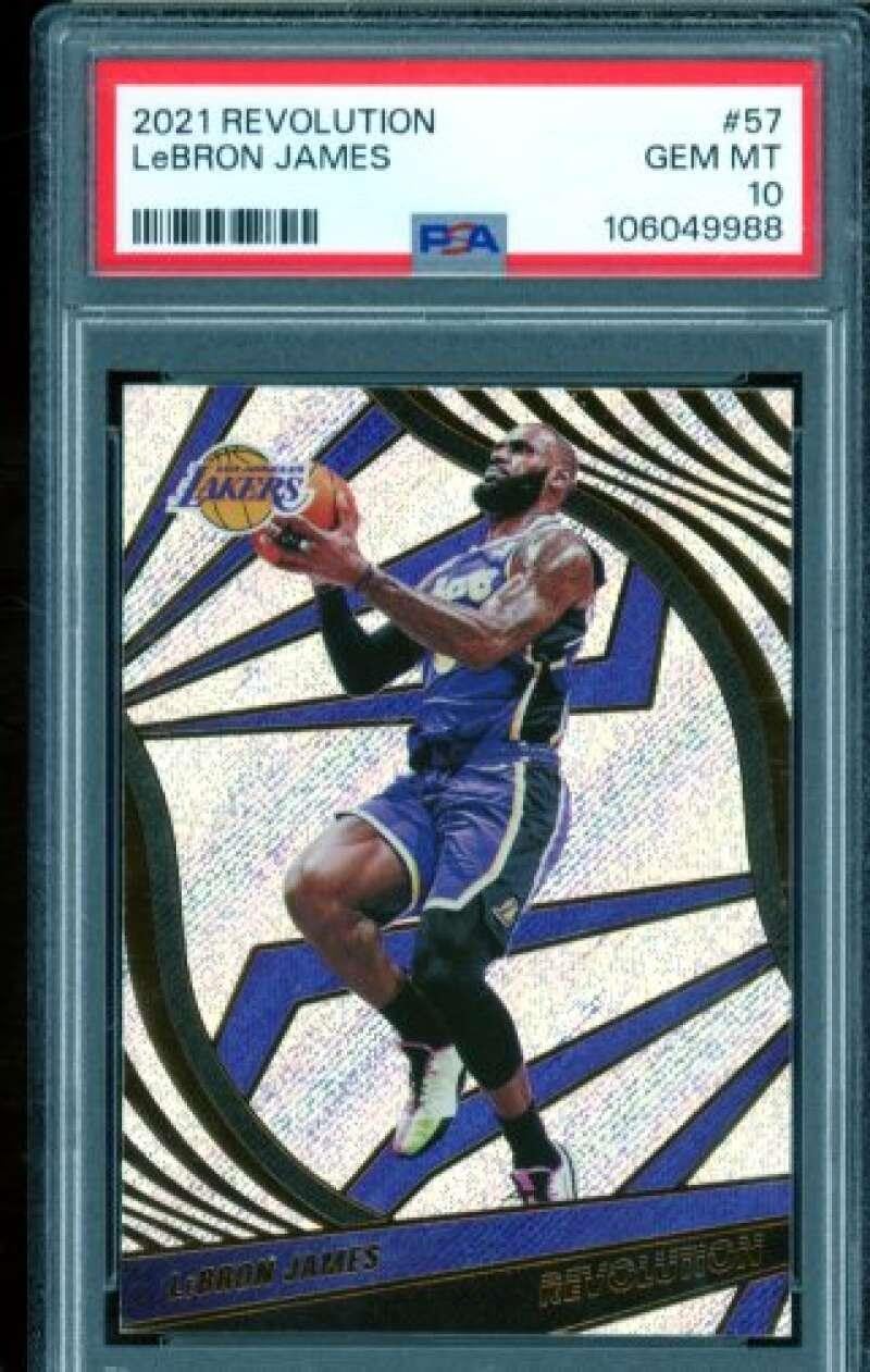 LeBron James Card 2021-22 Revolution #57 PSA 10 - Unsigned Basketball Cards