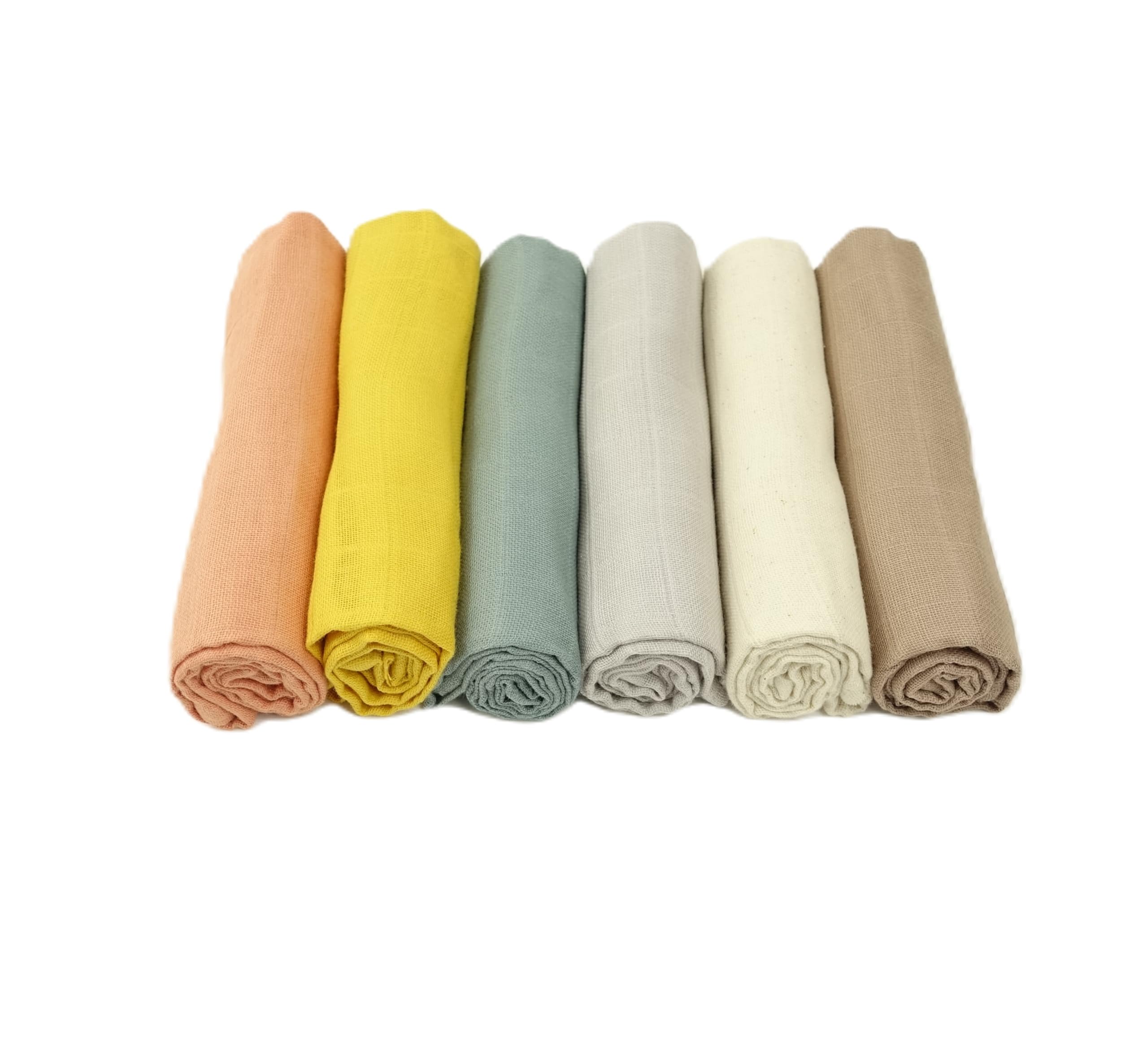 MuslinZ Muslin Cloths for Baby, Baby Burp Cloths, 6 Pack Muslin Squares, Large 70x70cm, Pure Cotton, Soft - Image 3