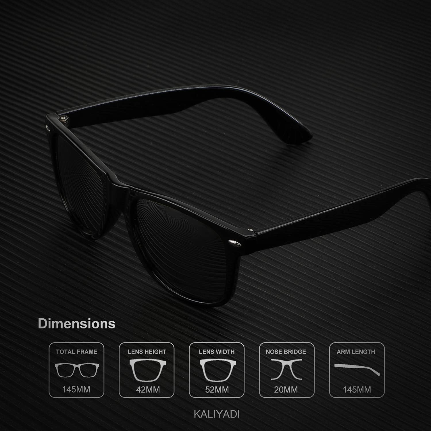 KALIYADI Sunglasses Men Polarized for Mens and Womens Unisex Sun Glasses for Driving UV Protection - Image 3