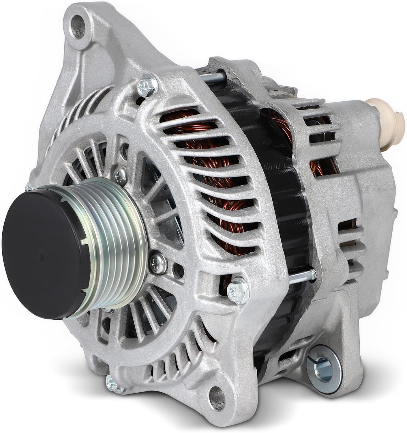 New Alternator Replacement for Mitsubishi for Lancer 2.4L 2009-2010 for Mitsubishi for Lancer 2.0L 2008-2010, 120AMP High Output Alternator fit 11377