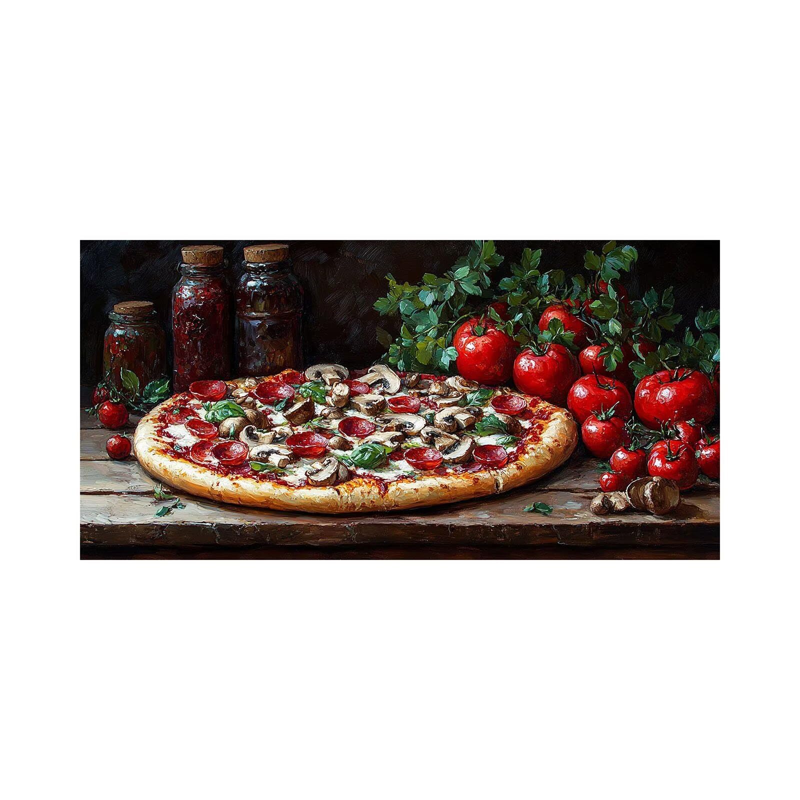 Zestawy sztuki diamentowej dla dorosłych, pizza, malarstwo diamentowe, 5D, DIY, zestawy sztuki ściennej dla dorosłych, pełne wiercenie obrazu według numerów, 203 x 101 cm, kryształ górski, haft