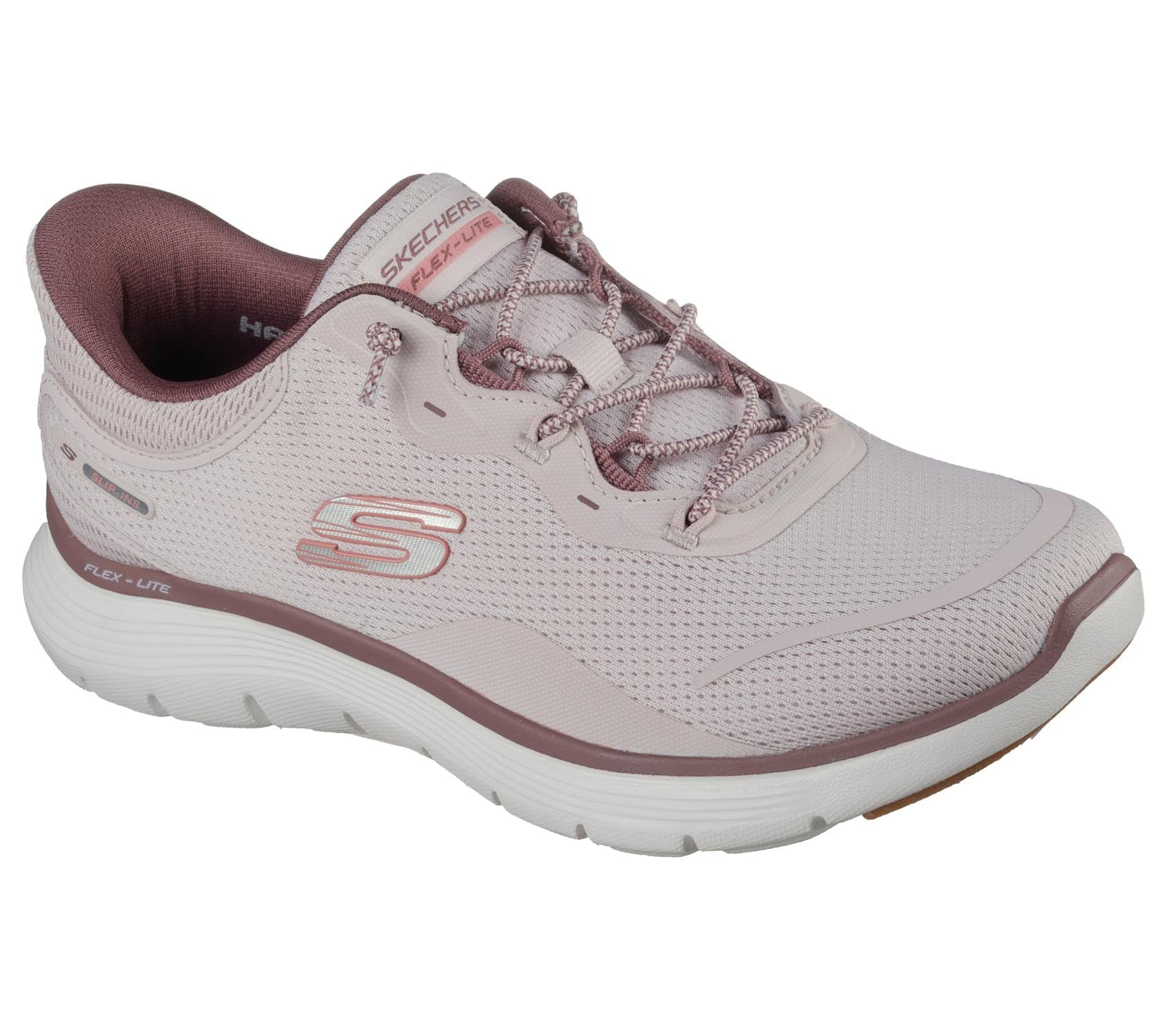 Skechers Women's Light Mauve Flex Appeal 5.0 Easy Breezy Trainers Colour: : Size 8