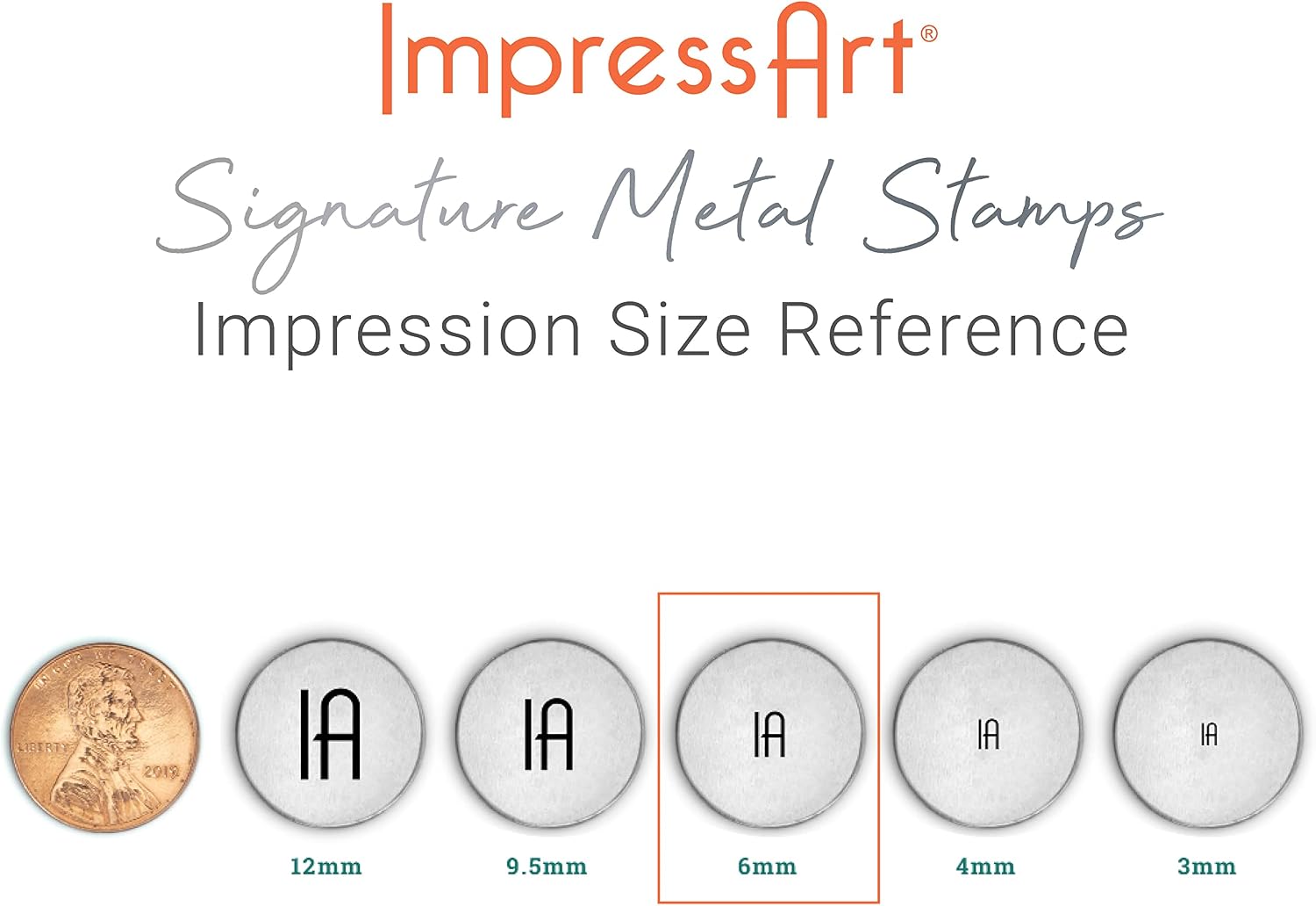 ImpressArt - Ornament Embellishment (4 Pack) Holiday Design Metal Stamps Tools for Metal Hand Stamping Craft Projects & DIY Jewelry Making - 6mm