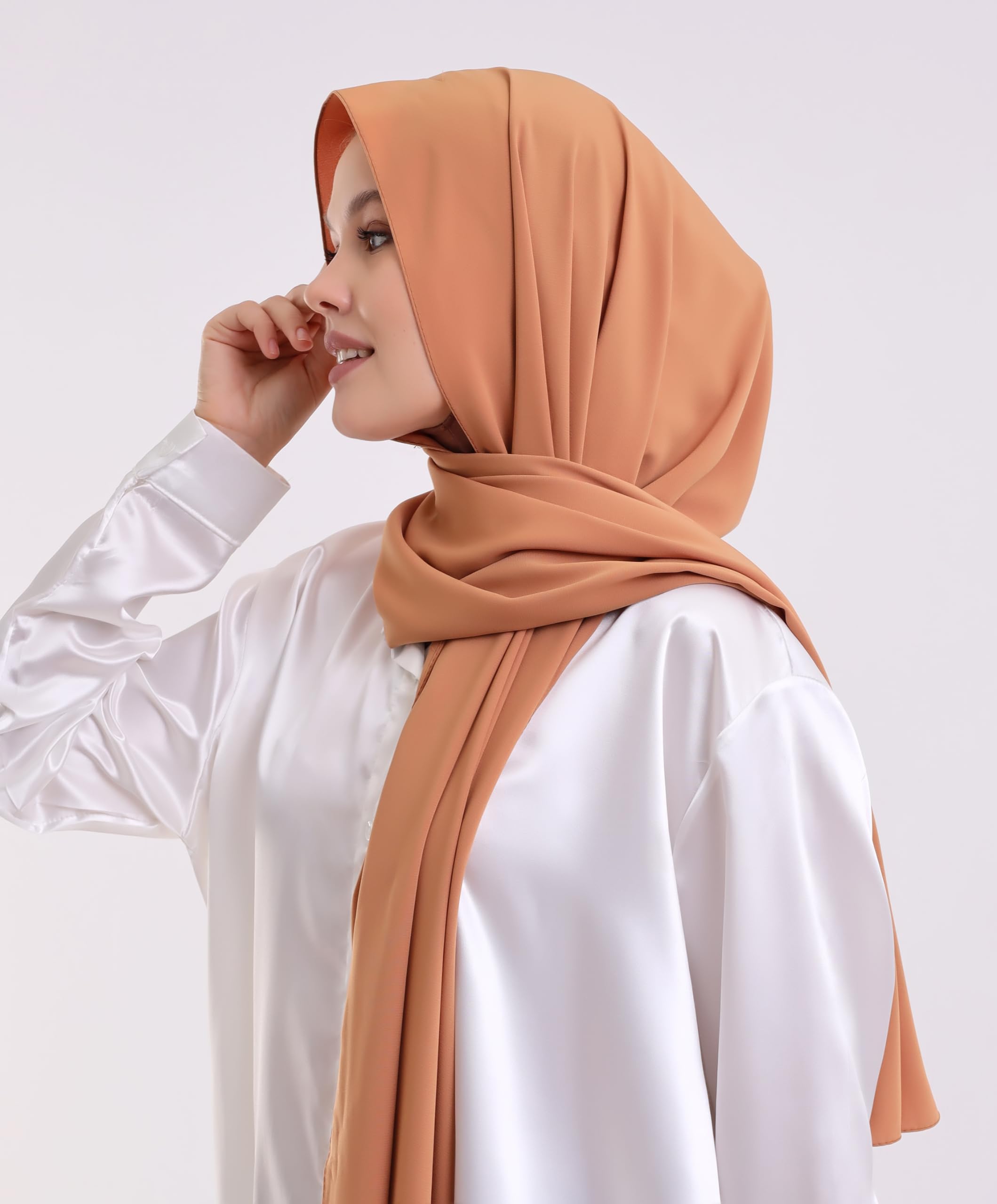 NAJMA Hijab soie de médine 2 en 1 Hijab avec bonnet cagoule intégré et attaché au foulard à enfilet pratique,Hijab sport respirant attaché avec voile,hijab ninja opaque léger doux pratique,